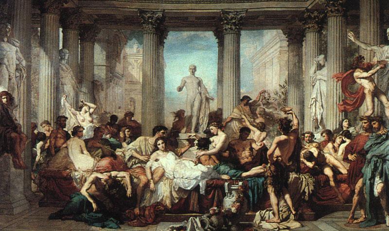 Thomas Couture The Romans of the Decadence Sweden oil painting art